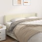 vidaXL Cabecero de cuero sintético color crema 183x16x78/88 cm vidaXL Cabecero de cuero sintético color crema 183x16x78/88 cm