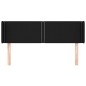 vidaXL Cabecero de tela negro 147x16x78/88 cm vidaXL Cabecero de tela negro 147x16x78/88 cm