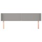 vidaXL Cabecero de tela gris claro 183x16x78/88 cm vidaXL Cabecero de tela gris claro 183x16x78/88 cm