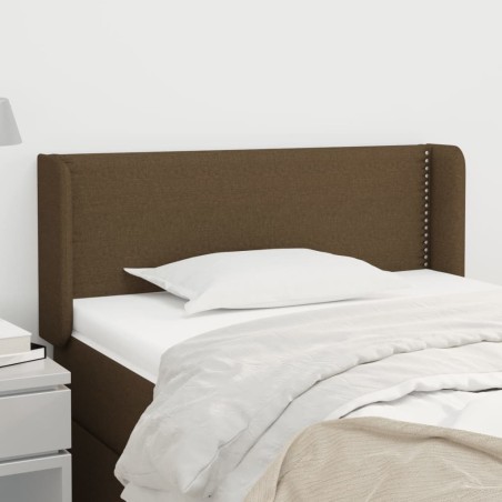 vidaXL Cabecero de tela gris oscuro 103x16x78/88 cm
