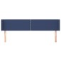 vidaXL Cabecero de tela azul 163x16x78/88 cm vidaXL Cabecero de tela azul 163x16x78/88 cm