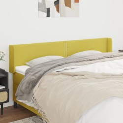 vidaXL Cabecero de tela verde 183x16x78/88 cm