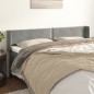 vidaXL Cabecero de terciopelo gris claro 163x16x78/88 cm vidaXL Cabecero de terciopelo gris claro 163x16x78/88 cm
