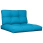 vidaXL Cojines para sofá de palets 2 unidades tela azul claro vidaXL Cojines para sofá de palets 2 unidades tela azul claro