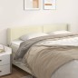 vidaXL Cabecero de cuero sintético color crema 183x16x78/88 cm vidaXL Cabecero de cuero sintético color crema 183x16x78/88 cm
