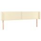 vidaXL Cabecero de cuero sintético color crema 183x16x78/88 cm vidaXL Cabecero de cuero sintético color crema 183x16x78/88 cm