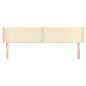 vidaXL Cabecero de cuero sintético color crema 163x16x78/88 cm vidaXL Cabecero de cuero sintético color crema 163x16x78/88 cm