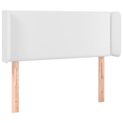 vidaXL Cabecero de cuero sintético blanco 103x16x78/88 cm