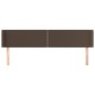vidaXL Cabecero de cuero sintético marrón 203x16x78/88 cm vidaXL Cabecero de cuero sintético marrón 203x16x78/88 cm