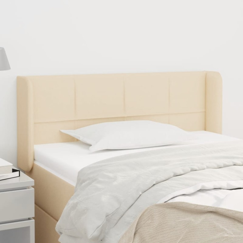 vidaXL Cabecero de tela color crema 83x16x78/88 cm vidaXL Cabecero de tela color crema 83x16x78/88 cm