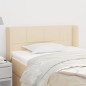 vidaXL Cabecero de tela color crema 83x16x78/88 cm vidaXL Cabecero de tela color crema 83x16x78/88 cm