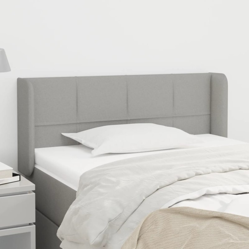 vidaXL Cabecero de tela gris claro 103x16x78/88 cm vidaXL Cabecero de tela gris claro 103x16x78/88 cm
