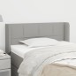 vidaXL Cabecero de tela gris claro 103x16x78/88 cm vidaXL Cabecero de tela gris claro 103x16x78/88 cm
