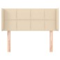 vidaXL Cabecero de tela color crema 83x16x78/88 cm vidaXL Cabecero de tela color crema 83x16x78/88 cm