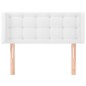 vidaXL Cabecero de cuero sintético blanco 83x16x78/88 cm