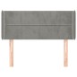 vidaXL Cabecero de terciopelo gris claro 83x16x78/88 cm vidaXL Cabecero de terciopelo gris claro 83x16x78/88 cm