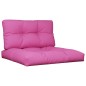 vidaXL Cojines para sofá de palets 2 piezas tela rosa