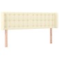 vidaXL Cabecero de cuero sintético color crema 147x16x78/88 cm vidaXL Cabecero de cuero sintético color crema 147x16x78/88 cm