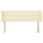 vidaXL Cabecero de cuero sintético color crema 147x16x78/88 cm vidaXL Cabecero de cuero sintético color crema 147x16x78/88 cm