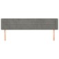 vidaXL Cabecero de terciopelo gris claro 163x16x78/88 cm vidaXL Cabecero de terciopelo gris claro 163x16x78/88 cm