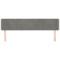 vidaXL Cabecero de terciopelo gris claro 203x16x78/88 cm vidaXL Cabecero de terciopelo gris claro 203x16x78/88 cm