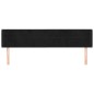vidaXL Cabecero de terciopelo negro 203x16x78/88 cm vidaXL Cabecero de terciopelo negro 203x16x78/88 cm