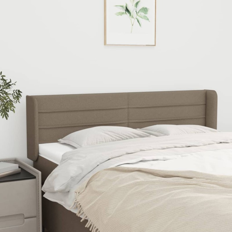 vidaXL Cabecero de tela gris taupe 147x16x78/88 cm vidaXL Cabecero de tela gris taupe 147x16x78/88 cm