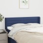 vidaXL Cabecero de tela azul 147x16x78/88 cm