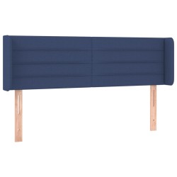 vidaXL Cabecero de tela azul 147x16x78/88 cm