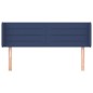 vidaXL Cabecero de tela azul 147x16x78/88 cm