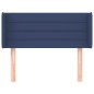 vidaXL Cabecero de tela azul 83x16x78/88 cm