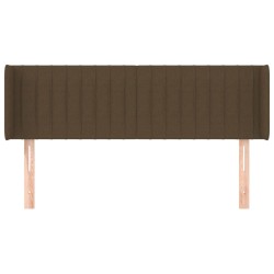 vidaXL Cabecero de tela gris oscuro 147x16x78/88 cm