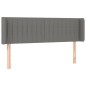 vidaXL Cabecero de tela gris oscuro 147x16x78/88 cm vidaXL Cabecero de tela gris oscuro 147x16x78/88 cm