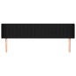 vidaXL Cabecero de tela negro 203x16x78/88 cm vidaXL Cabecero de tela negro 203x16x78/88 cm