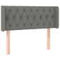 vidaXL Cabecero de tela gris oscuro 93x16x78/88 cm vidaXL Cabecero de tela gris oscuro 93x16x78/88 cm