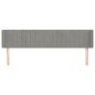 vidaXL Cabecero de terciopelo gris claro 183x16x78/88 cm