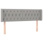 vidaXL Cabecero de tela gris claro 147x16x78/88 cm vidaXL Cabecero de tela gris claro 147x16x78/88 cm