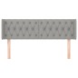 vidaXL Cabecero de tela gris claro 147x16x78/88 cm vidaXL Cabecero de tela gris claro 147x16x78/88 cm
