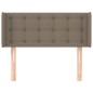 vidaXL Cabecero de tela gris taupe 83x16x78/88 cm