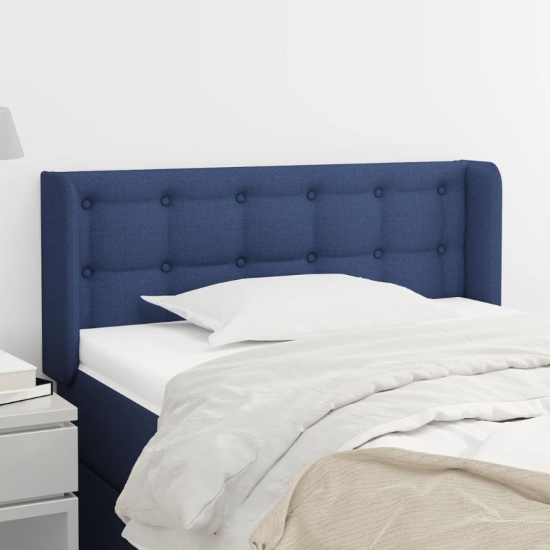 vidaXL Cabecero de tela azul 83x16x78/88 cm vidaXL Cabecero de tela azul 83x16x78/88 cm