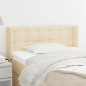 vidaXL Cabecero de tela color crema 93x16x78/88 cm vidaXL Cabecero de tela color crema 93x16x78/88 cm