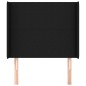 vidaXL Cabecero con orejas de tela negro 93x16x118/128 cm vidaXL Cabecero con orejas de tela negro 93x16x118/128 cm