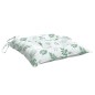 vidaXL Cojines de silla 4 uds tela Oxford estampado hojas 50x50x7 cm