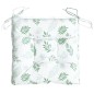 vidaXL Cojines de silla 4 uds tela Oxford estampado hojas 50x50x7 cm
