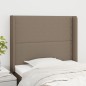 vidaXL Cabecero con orejas de tela gris taupe 83x16x118/128 cm vidaXL Cabecero con orejas de tela gris taupe 83x16x118/128 cm