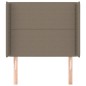 vidaXL Cabecero con orejas de tela gris taupe 83x16x118/128 cm vidaXL Cabecero con orejas de tela gris taupe 83x16x118/128 cm