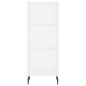 vidaXL Aparador alto madera contrachapada blanco 34,5x32,5x180 cm vidaXL Aparador alto madera contrachapada blanco 34,5x32,5x180 cm
