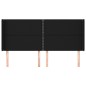 vidaXL Cabecero con orejas de tela negro 203x16x118/128 cm vidaXL Cabecero con orejas de tela negro 203x16x118/128 cm