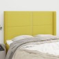 vidaXL Cabecero con orejas de tela verde 147x16x118/128 cm