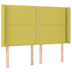 vidaXL Cabecero con orejas de tela verde 147x16x118/128 cm